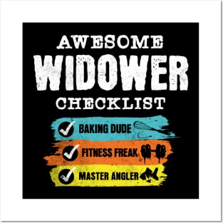 Awesome widower checklist Posters and Art